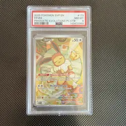 Pokemon TCG Eevee #173 SVP Scarlet & Violet Promo Holo Exclusive PSA 8 EN - Image 1