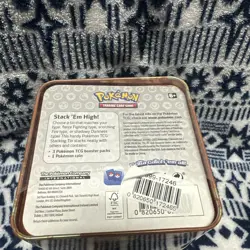 Pokemon TCG Stackable Fighting Stacking Tin SWSH11 Lost Origin Orange/Gold - Image 5
