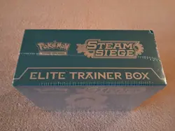 Factory Sealed Pokemon Steam Siege Elite Trainer Box With Acrylic Case - Image 4