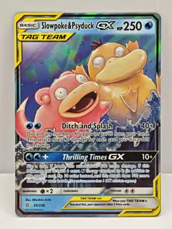 POKEMON| Slowpoke & Psyduck GX Tag Team | 35/236 - Image 1