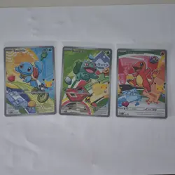 Pokemon TCG McDonald's Collection 2021 Squirtle Bulbasaur Charmander Holo Promo - Image 1