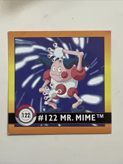 Mr. Mime #122 - 1999 Artbox Pokemon Series 1 Sticker - Image 1