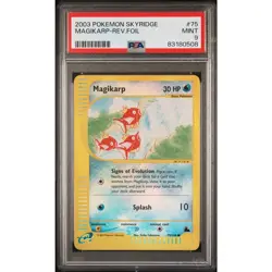 Magikarp 75/144 Skyridge Reverse Holo PSA 9 - Image 1