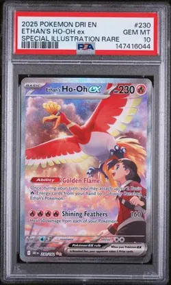 PSA 10 Ethan's Ho-Oh EX 230/182 Pokemon Destined Rivals Special Illustration - Image 1