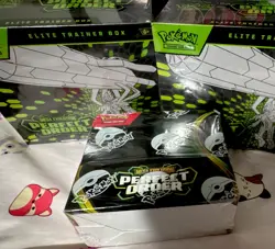 Pokemon Mega Evolution Perfect Order 2x Elite Trainer Box and 1 Booster Box - Image 1