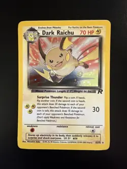Dark Raichu Team Rocket Holo 83/82 Pokemon - Image 1