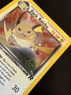 Dark Raichu Team Rocket Holo 83/82 Pokemon - Image 3