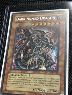 Konami Yu-Gi-Oh! Dark Armed Dragon PTDN-EN019 Secret Rare Foil Unlimited Ed - Image 1