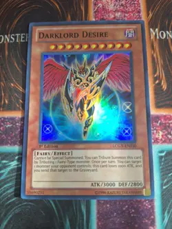 Yu-Gi-Oh! TCG Darklord Desire LC02-EN210 Super Rare 1st Edition Near Mint - Image 1