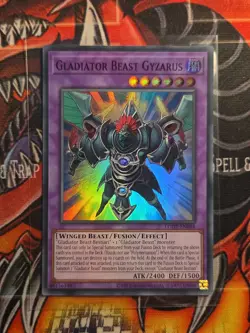 Gladiator Beast Gyzarus LODT-EN044 Light of Destruction Unlimited, Super Rare - Image 1