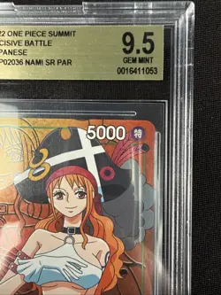 Nami 2022 One Piece Summit Decisive Battle JPN Secret Rare #OPO2036 BGS 9.5 - Image 3