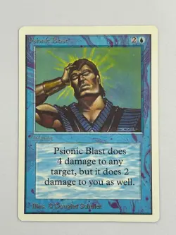 Psionic Blast - Unlimited Edition 1993 - MTG card [LP/MP, see notes] - Image 1