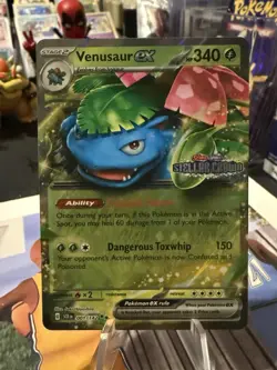 Venusaur ex (Stellar Crown Stamp) 001/142 Miscellaneous Cards & Products Holo - Image 1
