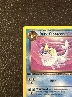 POKEMON Card TEAM ROCKET 1st Edition DARK VAPOREON #45/82 Uncommon NEAR MINT NM - Image 5