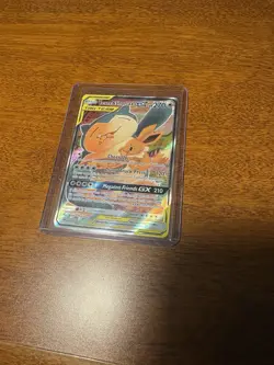 Pokemon TCG Eevee & Snorlax GX SM169 Holo Card MP Condition - Image 1