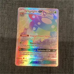 Pokemon Vileplume GX Full Art Holo Secret Rare Cosmic Eclipse 250/236 Card - Image 1