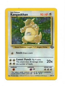 Pokemon Card: Kangaskhan HOLO 5/64 Jungle Set Vintage Rare! EX - Image 1
