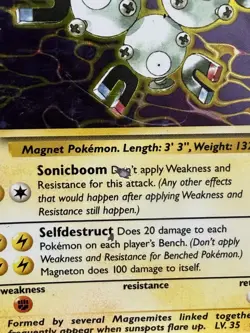 Pokemon TCG Magneton 11/62 Fossil Holo Rare WOTC Vintage Card - Image 3