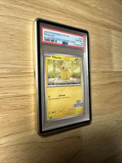 PSA 10 Gem Mint Pikachu 214 Illustration Contest 2024 Promo Card with Guard - Image 3