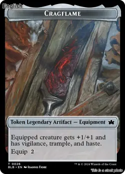 Cragflame Token [BLB - 26] Bloomburrow - Image 1