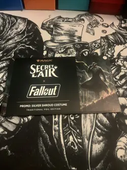 Magic The Gathering Secret Lair x Fallout: Silver Shroud Costume Foil Edition - Image 1