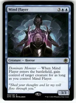 Mind Flayer 63 Rare Adventures in the Forgotten Realms Magic: The Gathering NM - Image 1