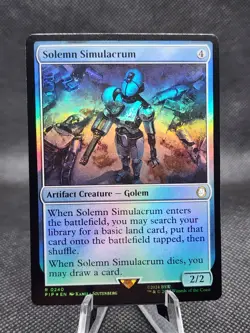 MTG - [FOIL] Solemn Simulacrum - Fallout - Image 1