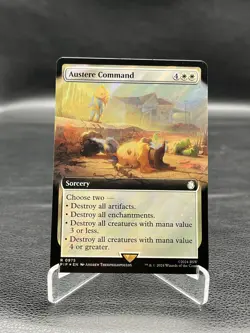 Universes Beyond: Fallout #975 Austere Command (Extended Art) (Surge Foil) - Image 1