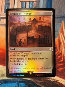 Temple of Triumph 0312 Foil Rare Fallout MTG Magic the Gathering - Image 1