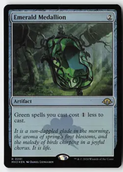 Emerald Medallion #291 (Foil) (NM) Modern Horizons 3 MH3 Magic MTG - Image 1