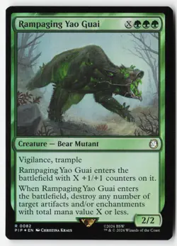 Rampaging Yao Guai #82 (Foil) (NM) Fallout PIP Magic MTG - Image 1