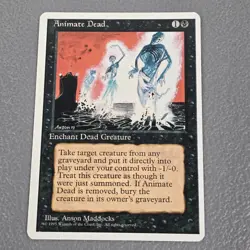 Animate Dead - MTG - 4th Edition - Excellent - Magic the Gathering - Image 1