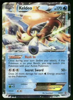 KELDEO EX - BW61 BW61 HOLO PROMO BLACK AND WHITE PROMO POKEMON LP - Image 2