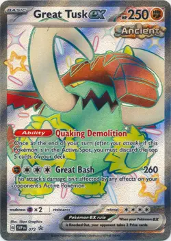 Great Tusk ex (Shiny) - SVP072 Scarlet & Violet Promo Cards Pokemon TCG - Image 1