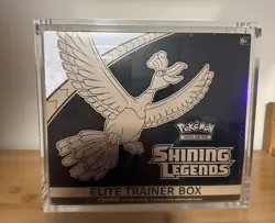 Pokemon TCG Shining Legends Sealed Elite Trainer Box (ETB) With Thick Acrylic - Image 1