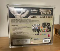 Pokemon TCG Shining Legends Sealed Elite Trainer Box (ETB) With Thick Acrylic - Image 3