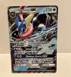 Pokemon GRENINJA GX 24/131 - 2019 SUN & MOON FORBIDDEN LIGHT HOLO - Image 1