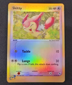 Skitty 71/109 Common Ruby & Sapphire Pokemon Reverse Holo NM - Image 1