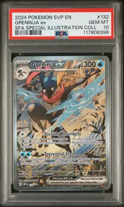 PSA 10 Greninja EX Shrouded Fable Special Illustration Rare Pokemon Card - Image 1