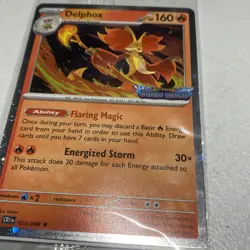 Delphox 013/086 Stamped Chaos Rising SEALED Cosmos Holo Promo Pokemon - Image 3