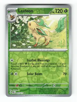 Leafeon 005/131 Holo Rare Prismatic Evolutions Pokemon Reverse Holo Near Mint - Image 1