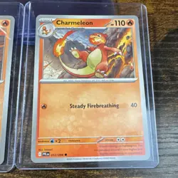 Pokemon TCG Paldean Fates Charmander & Charmeleon Lot 011/094 012/094 - Image 3