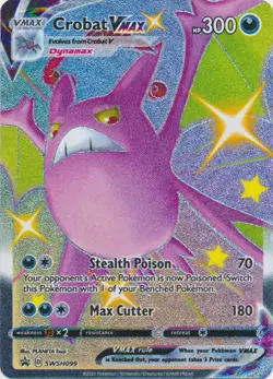 Holo Crobat VMAX SWSH099 Sword & Shield Promo Cards Pokemon TCG - Image 1