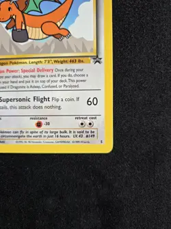 NM - 1999 POKEMON GAME MOVIE 5 DRAGONITE MOVIE PROMO - Image 3