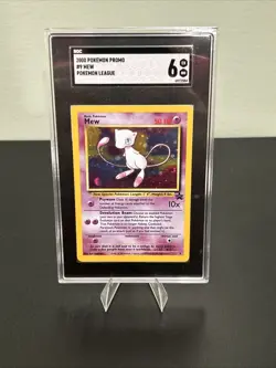 Mew Black Star Promo #9 2000 Pokemon Promo Holo SGC 6 Moon Swirl (bottom Left) - Image 1