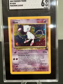 Mew Black Star Promo #9 2000 Pokemon Promo Holo SGC 6 Moon Swirl (bottom Left) - Image 2