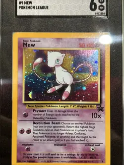 Mew Black Star Promo #9 2000 Pokemon Promo Holo SGC 6 Moon Swirl (bottom Left) - Image 3
