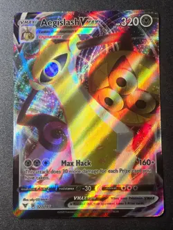 Aegislash VMAX 127/185 NM Vivid Voltage Holo VMAX Rare Pokemon - Image 1