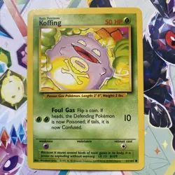 Pokemon TCG Koffing 51/102 Base Set WOTC NM - Image 1