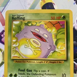 Pokemon TCG Koffing 51/102 Base Set WOTC NM - Image 3